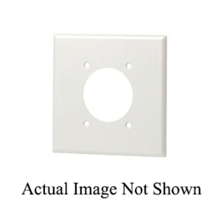 LEVITON Receptacle 2 Gang Wallplate 80526-BLK